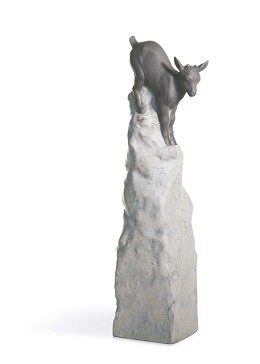 Balance Goat II by Lladro Image is watermarked for copyright protection and is not present on the actual art work.