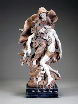 La Pieta Retire by Giuseppe Armani Image is watermarked for copyright protection and is not present on the actual art work.