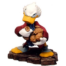 Mickey Christmas Carol Scrooge Mcduck Ornament Bah-Humbug Ornament by WDCC Disney Classics Image is watermarked for copyright protection and is not present on the actual art work.