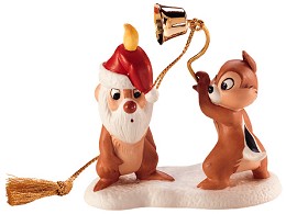 Plutos Christmas Tree Chip N Dale Ornament (1997) by WDCC Disney Classics Image is watermarked for copyright protection and is not present on the actual art work.