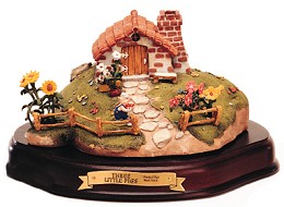 Three Little Pigs Practical Pig Brick House by WDCC Disney Classics Image is watermarked for copyright protection and is not present on the actual art work.