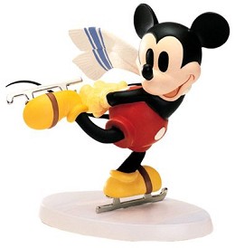 On Ice Mickey Mouse Watch Me by WDCC Disney Classics Image is watermarked for copyright protection and is not present on the actual art work.