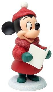 Plutos Christmas Tree Minnie Mouse Caroler Minnie by WDCC Disney Classics Image is watermarked for copyright protection and is not present on the actual art work.