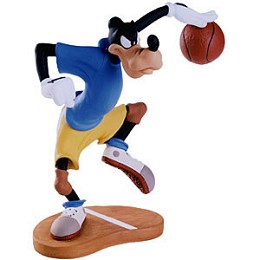 Double Dribble Goofy Dribbling Down Court by WDCC Disney Classics Image is watermarked for copyright protection and is not present on the actual art work.
