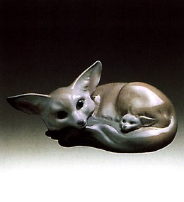 Fox And Cub 1969-85 by Lladro Image is watermarked for copyright protection and is not present on the actual art work.
