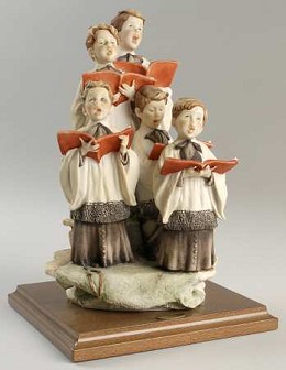 The Choir Boys by Giuseppe Armani Image is watermarked for copyright protection and is not present on the actual art work.