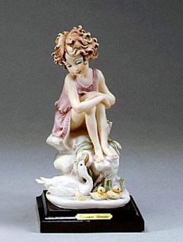 The Pretty Duckling by Giuseppe Armani Image is watermarked for copyright protection and is not present on the actual art work.