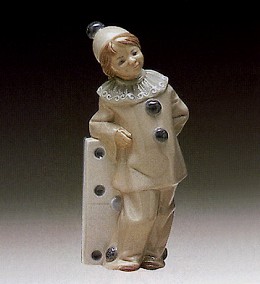 Girl With Domino 1971-81 by Lladro Image is watermarked for copyright protection and is not present on the actual art work.