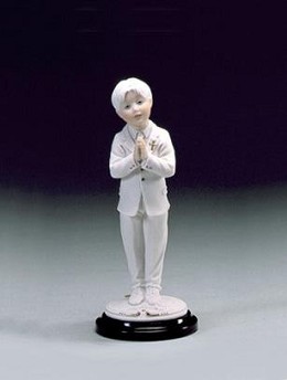 First Communion Boy by Giuseppe Armani Image is watermarked for copyright protection and is not present on the actual art work.