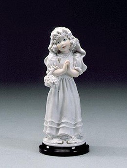 First Communion Girl by Giuseppe Armani Image is watermarked for copyright protection and is not present on the actual art work.