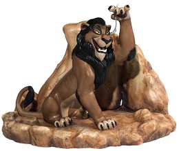The Lion King Scar Life's Not Fair, Is It by WDCC Disney Classics Image is watermarked for copyright protection and is not present on the actual art work.