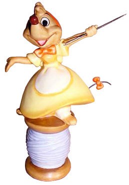 Cinderella Needle Mouse (suzy) Hey We Can Do It by WDCC Disney Classics Image is watermarked for copyright protection and is not present on the actual art work.