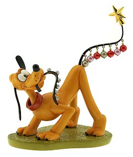 Plutos Christmas Tree Pluto Helps Decorate by WDCC Disney Classics Image is watermarked for copyright protection and is not present on the actual art work.