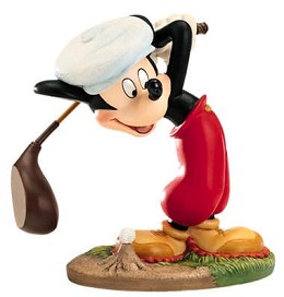 Canine Caddy Mickey Mouse What A Swell Day For A Game Of Golf by WDCC Disney Classics Image is watermarked for copyright protection and is not present on the actual art work.