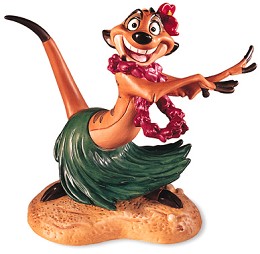 The Lion King Timon Luau by WDCC Disney Classics Image is watermarked for copyright protection and is not present on the actual art work.