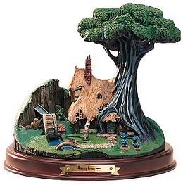 Sleeping Beauty The Woodcutter's Cottage by WDCC Disney Classics Image is watermarked for copyright protection and is not present on the actual art work.