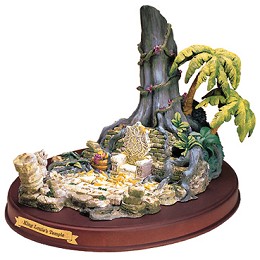 The Jungle Book King Louie's Temple by WDCC Disney Classics Image is watermarked for copyright protection and is not present on the actual art work.