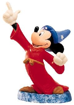Fantasia Sorcerer Mickey Summoning The Stars by WDCC Disney Classics Image is watermarked for copyright protection and is not present on the actual art work.