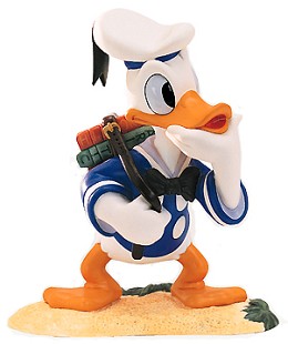 Donald Duck Donald's Decision by WDCC Disney Classics Image is watermarked for copyright protection and is not present on the actual art work.