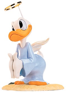 Donald Duck What An Angel by WDCC Disney Classics Image is watermarked for copyright protection and is not present on the actual art work.