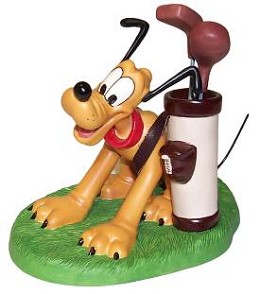 Canine Caddy Pluto A Golfer's Best Friend by WDCC Disney Classics Image is watermarked for copyright protection and is not present on the actual art work.