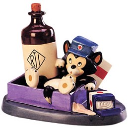 First Aiders Figaro First Aid Fiasco by WDCC Disney Classics Image is watermarked for copyright protection and is not present on the actual art work.