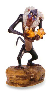 The Lion King Rafiki The Circle Continues by WDCC Disney Classics Image is watermarked for copyright protection and is not present on the actual art work.
