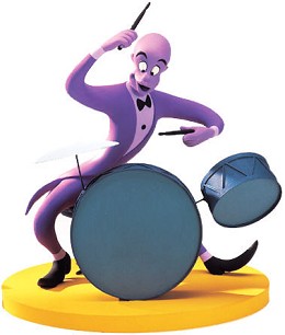 Fantasia 2000 Duke Drumming Up A Dream by WDCC Disney Classics Image is watermarked for copyright protection and is not present on the actual art work.