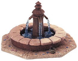 Beauty And The Beast Fountain by WDCC Disney Classics Image is watermarked for copyright protection and is not present on the actual art work.