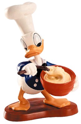 Chef Donald Donald Duck Somethings Cooking by WDCC Disney Classics Image is watermarked for copyright protection and is not present on the actual art work.