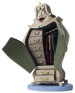 Beauty And The Beast Wardrobe by WDCC Disney Classics Image is watermarked for copyright protection and is not present on the actual art work.