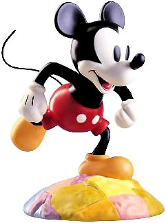 Mickey Mouse On Top Of The World by WDCC Disney Classics Image is watermarked for copyright protection and is not present on the actual art work.