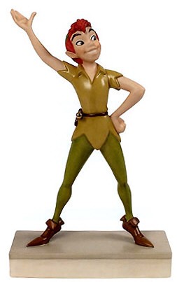 Peter Pan Off To Never Land by WDCC Disney Classics Image is watermarked for copyright protection and is not present on the actual art work.