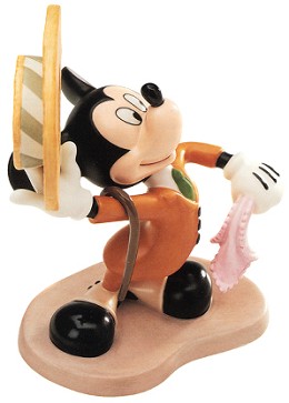 The Nifty Nineties Mickey Mouse A Perfect Gent by WDCC Disney Classics Image is watermarked for copyright protection and is not present on the actual art work.