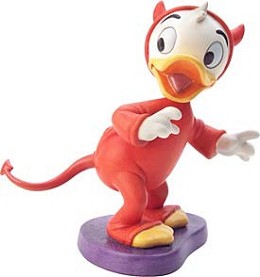 Trick Or Treat Nephew Duck Lil Devil by WDCC Disney Classics Image is watermarked for copyright protection and is not present on the actual art work.
