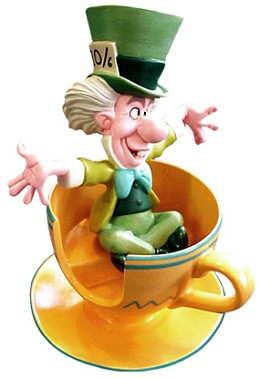 Alice In Wonderland Mad Hatter A Mad Whirl by WDCC Disney Classics Image is watermarked for copyright protection and is not present on the actual art work.