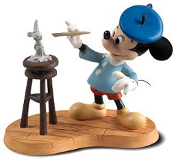 Mickey Mouse Creating A Classic by WDCC Disney Classics Image is watermarked for copyright protection and is not present on the actual art work.