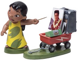 Lilo And Stitch Lilo And Wagon Elvis Presley Was A Model Citizen by WDCC Disney Classics Image is watermarked for copyright protection and is not present on the actual art work.