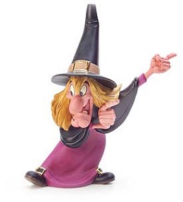Trick Or Treat Witch Hazel Brewing Up Trouble by WDCC Disney Classics Image is watermarked for copyright protection and is not present on the actual art work.