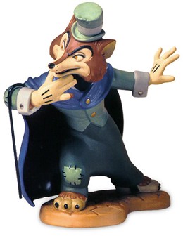 Pinocchio J. Worthington Foul Fellow Felonious Fox by WDCC Disney Classics Image is watermarked for copyright protection and is not present on the actual art work.