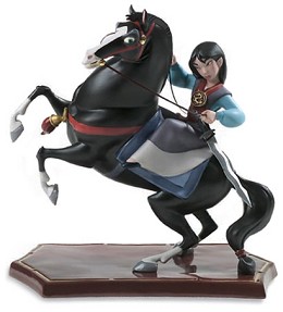 Mulan And Khan Triumphant by WDCC Disney Classics Image is watermarked for copyright protection and is not present on the actual art work.