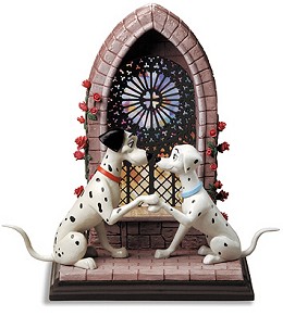 One Hundred and One Dalmatians Pongo and Perdita Going To The Chapel by WDCC Disney Classics Image is watermarked for copyright protection and is not present on the actual art work.