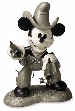 Two Gun Mickey Mouse Quick Draw Cowboy by WDCC Disney Classics Image is watermarked for copyright protection and is not present on the actual art work.