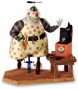 The Nightmare Before Christmas Clown With Tear Away Face A Frightful Sight by WDCC Disney Classics Image is watermarked for copyright protection and is not present on the actual art work.
