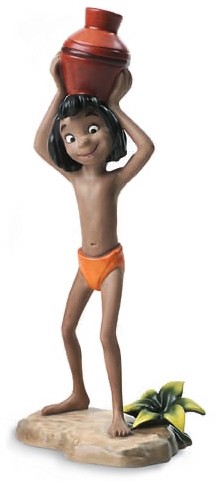 The Jungle Book Mowgli Silly Grin by WDCC Disney Classics Image is watermarked for copyright protection and is not present on the actual art work.