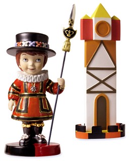 It's A Small World England Royal Duty by WDCC Disney Classics Image is watermarked for copyright protection and is not present on the actual art work.