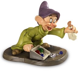 Snow White Dopey We Pick Up Everything In Sight by WDCC Disney Classics Image is watermarked for copyright protection and is not present on the actual art work.