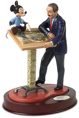 Disneyland Park Walt And Mickey Sharing The Vision by WDCC Disney Classics Image is watermarked for copyright protection and is not present on the actual art work.