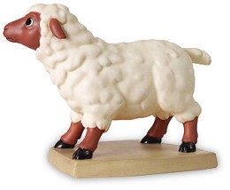Beauty And The Beast Sheep Curious Companion by WDCC Disney Classics Image is watermarked for copyright protection and is not present on the actual art work.