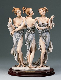 Three Graces by Giuseppe Armani Image is watermarked for copyright protection and is not present on the actual art work.